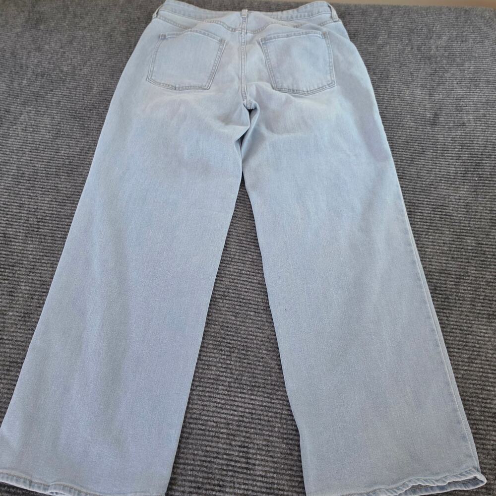 Old Navy Women's High Rise Wow Wide Leg Size 14 Denim Blue Jeans - Picture 4 of 8